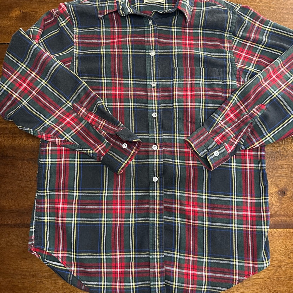 L.L.Bean Men’s Plaid Flannel Shirt – Size Medium (Assumed)